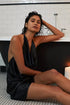 Cowl Neck Mini Dress